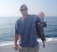 9-18 - Dave with a 3 pound sea bass.
