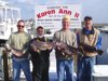 11-20 - From l-r, Eddie, Ronnie, Charlie and Wayne with 6, 7, 11 and 8 pound tog, respectively.