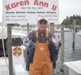 John with his biggest sea bass, over 3 pounds.